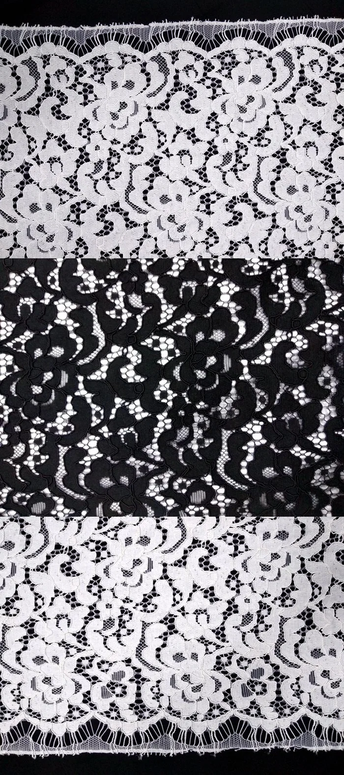 High Quality 3D Laser Cut Patchwork Lace Fabric Tulle Embroidery Lace for Decoration of Garment Accessories