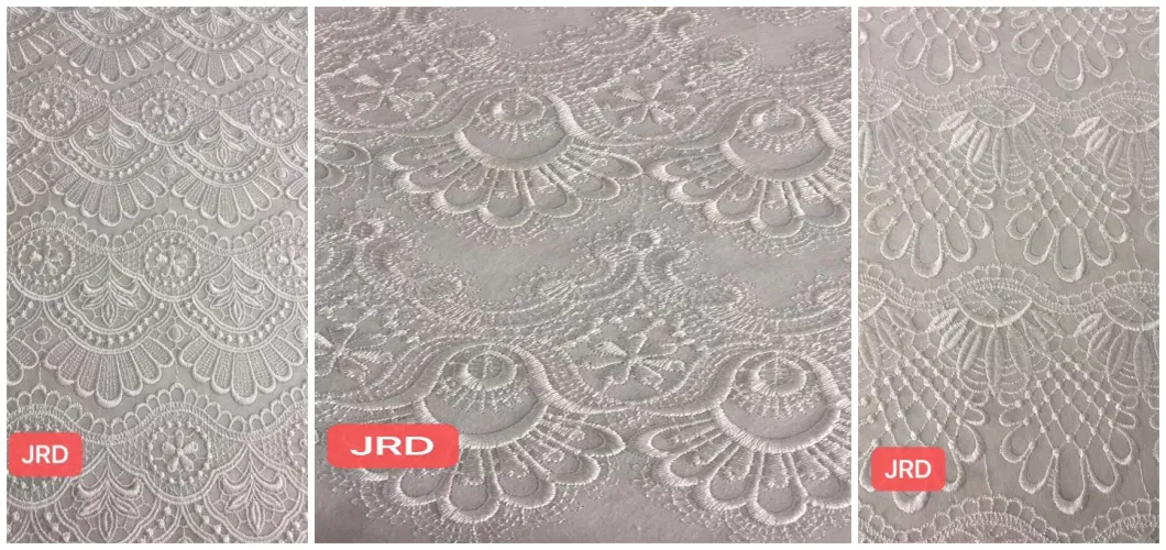 Factory Price Noble Bridal Lace Gowns Dress Fabric 3D Flower Beaded Lace with Bead