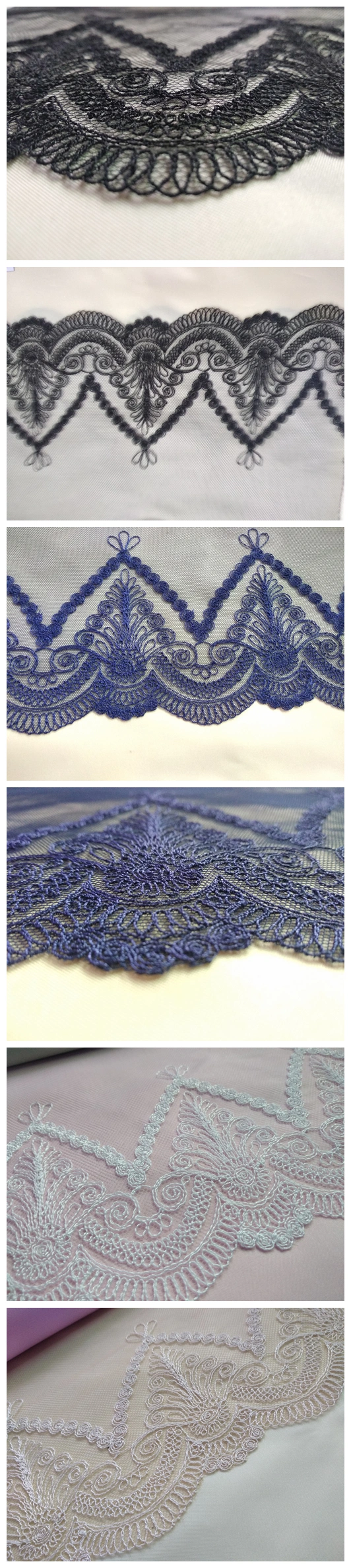 Winter Thick Dress Fabric Mess Embroidery Guipure Cotton Lace for Garment Accessories