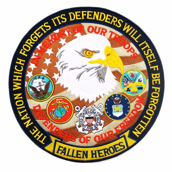 Factory Wholesale Sequins Fabrics Textiles Custom Logo Embroidery Patch