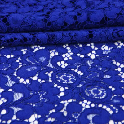 Floral Corded Spandex Stretch Lace Fabric